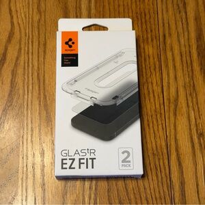 Spigen iPhone 14 Pro EZ Fit Tempered Glass Screen Protector Kit (2 Pack) NWT